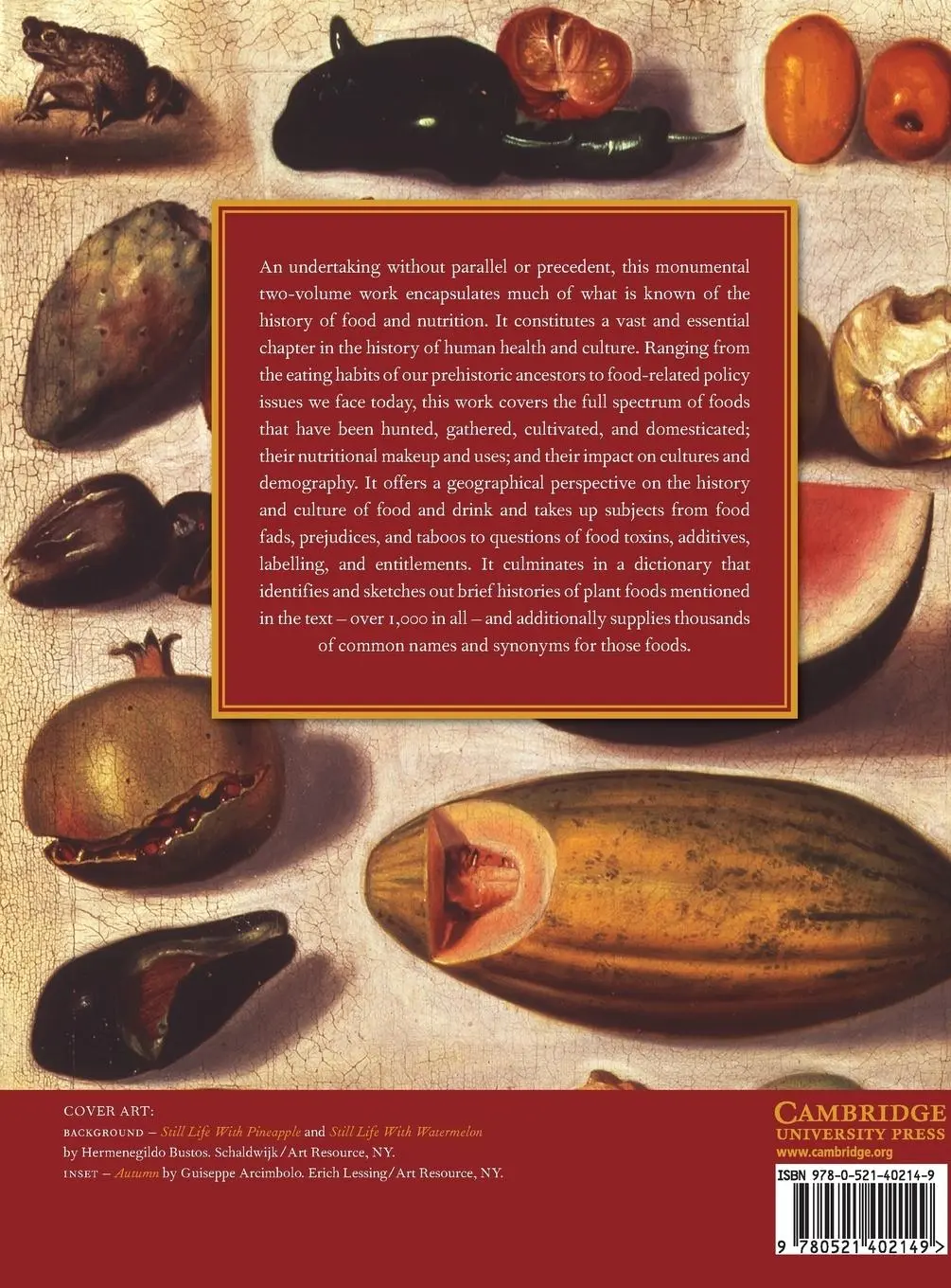 Rückseite: 9780521402149 | The Cambridge World History of Food | Kenneth F. Kiple (u. a.) | Buch