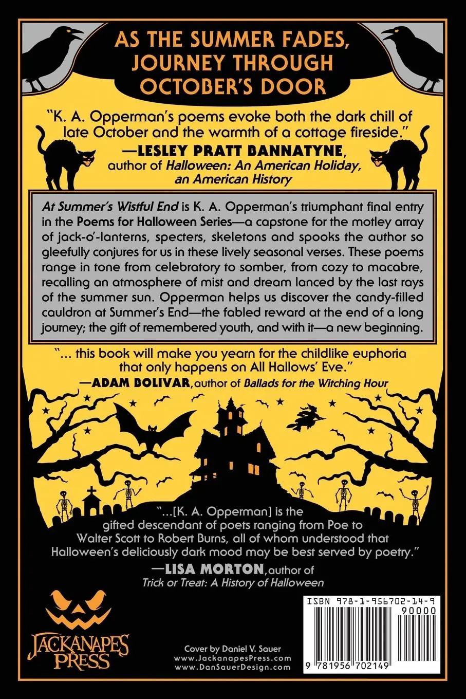 Rückseite: 9781956702149 | At Summer's Wistful End | Last Poems for Halloween | K. A. Opperman