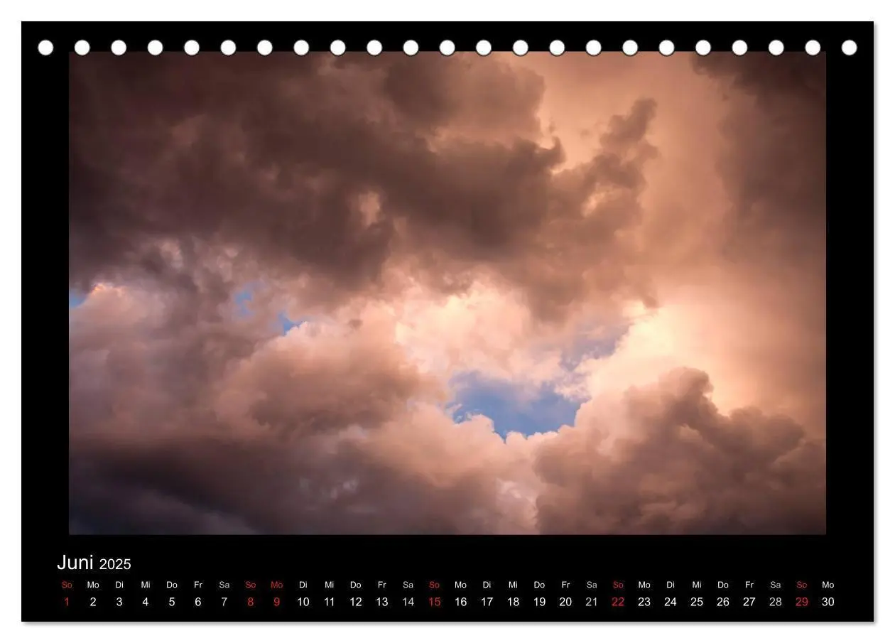 Bild: 9783435832149 | Wolkenbilder (Tischkalender 2025 DIN A5 quer), CALVENDO Monatskalender