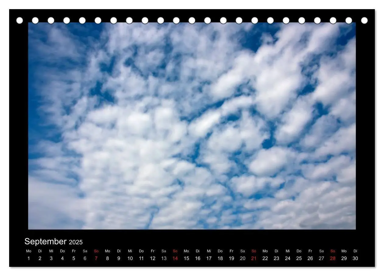 Bild: 9783435832149 | Wolkenbilder (Tischkalender 2025 DIN A5 quer), CALVENDO Monatskalender
