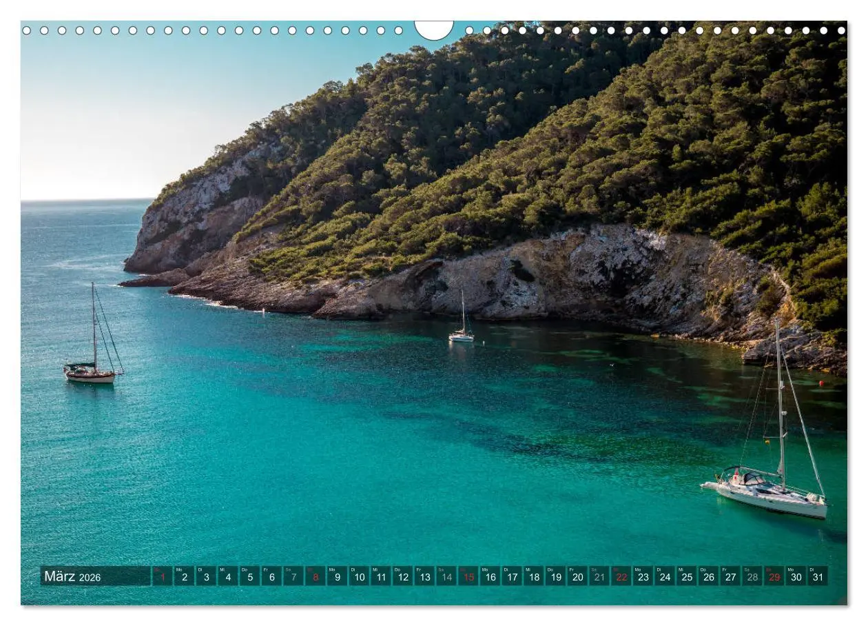 Bild: 9783457922149 | Ibiza Küste, Buchten und Strände (Wandkalender 2026 DIN A3 quer),...