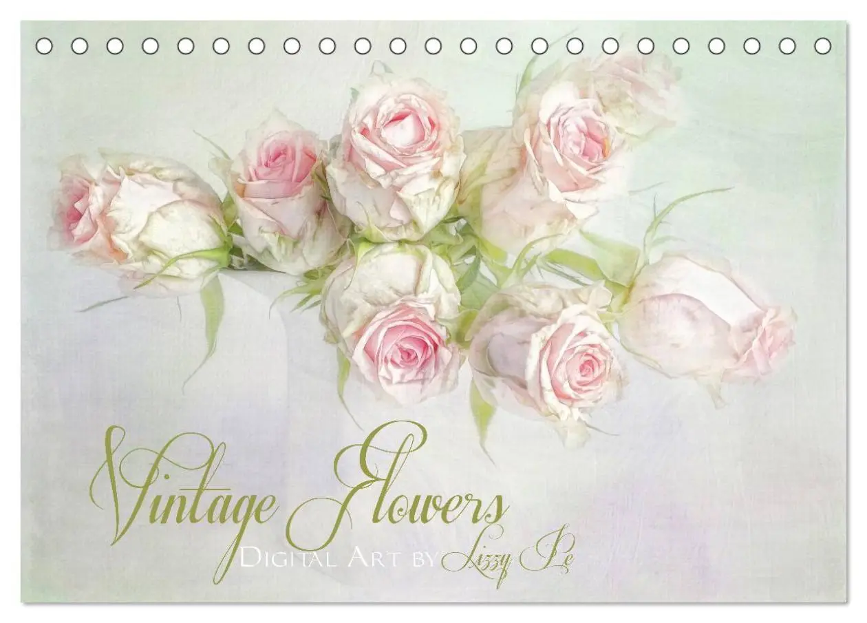 Cover: 9783516182149 | Vintage Flowers (Tischkalender 2026 DIN A5 quer), CALVENDO...