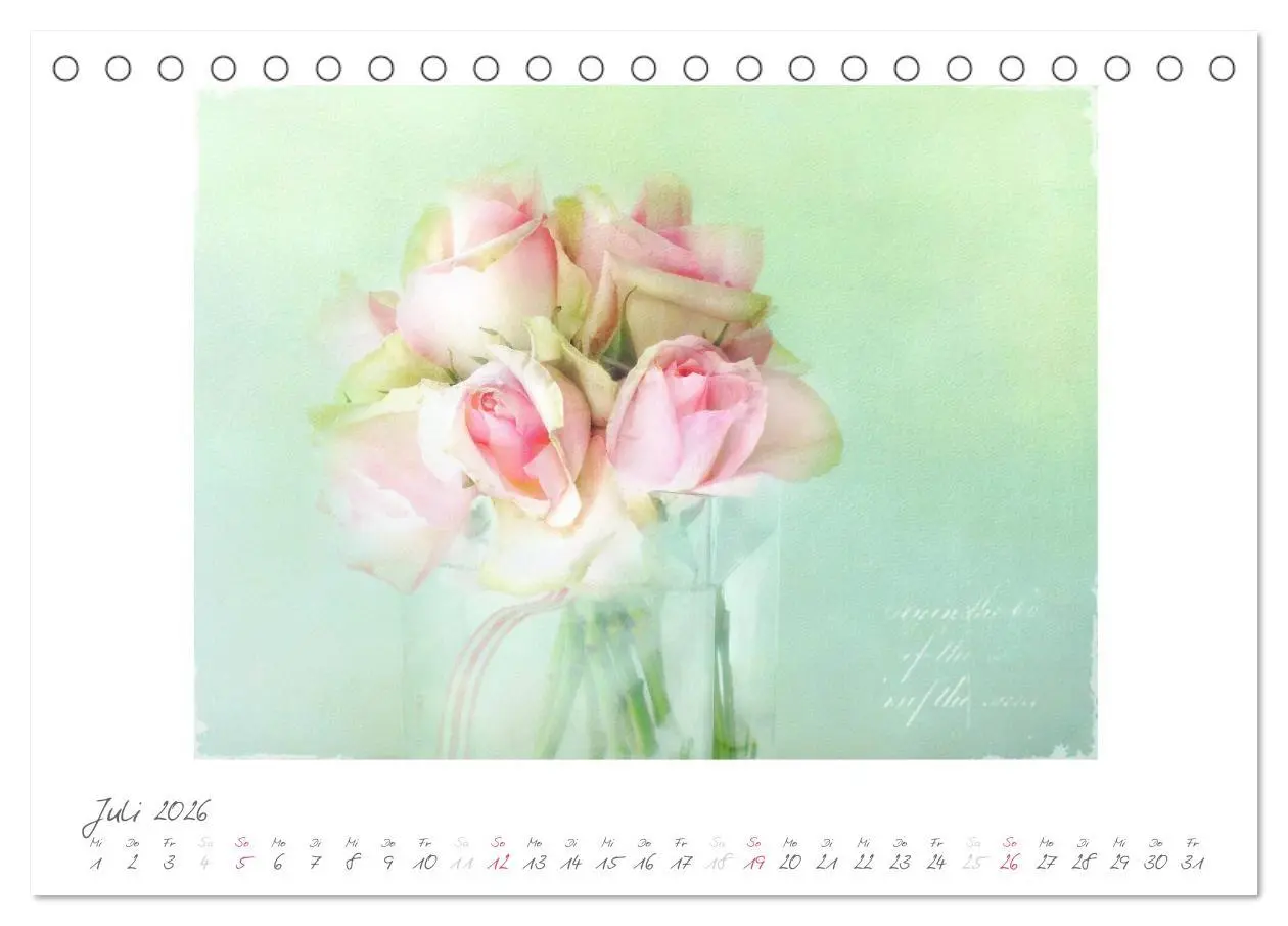 Bild: 9783516182149 | Vintage Flowers (Tischkalender 2026 DIN A5 quer), CALVENDO...