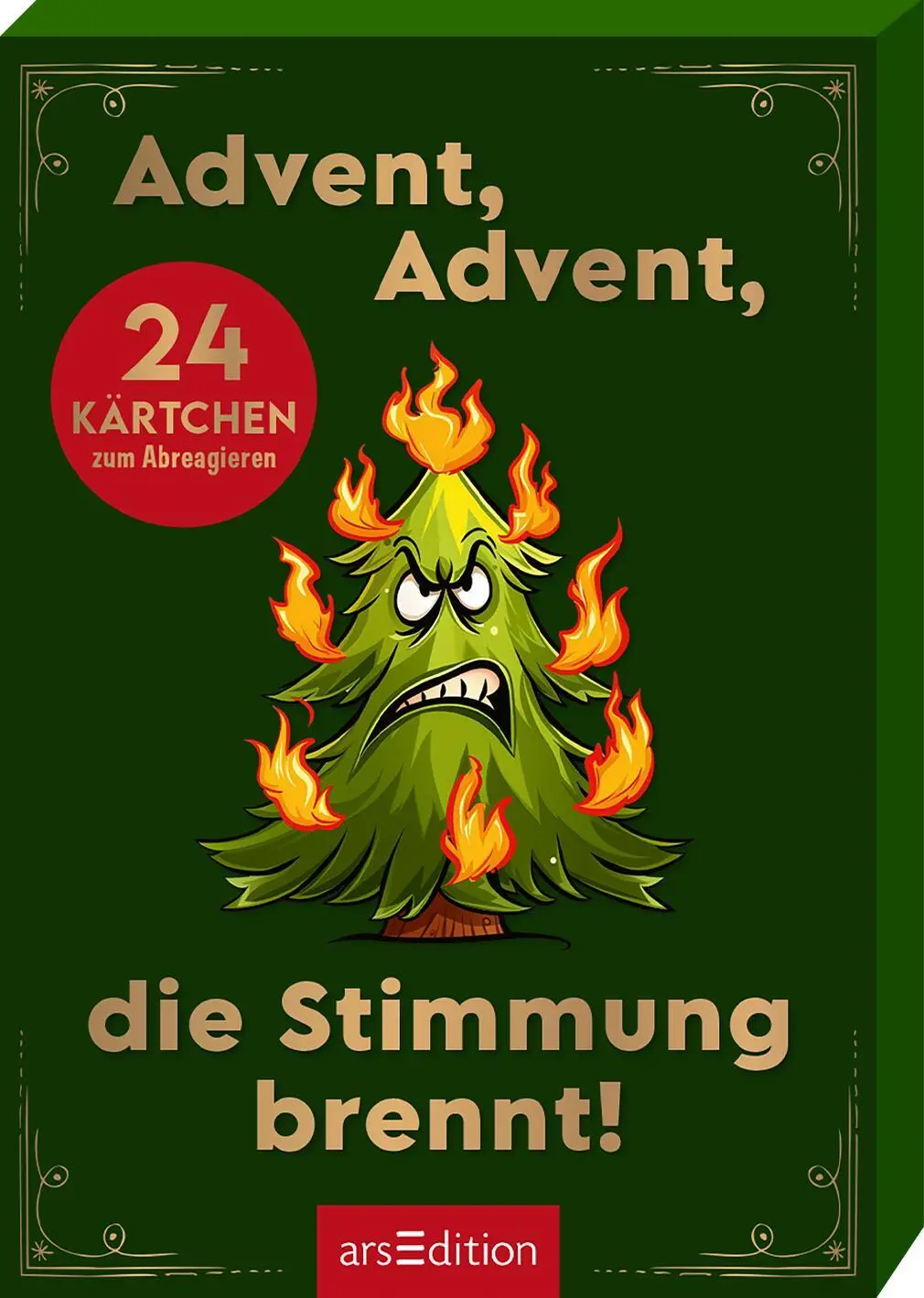 Cover: 9783845862149 | Advent, Advent, die Stimmung brennt! | 24 Kärtchen zum Abreagieren