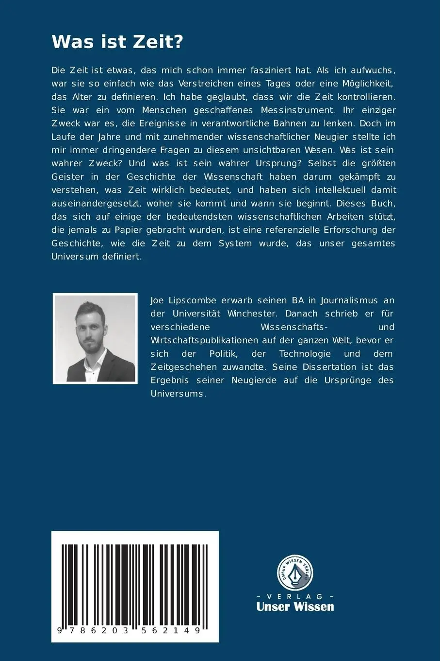 Rückseite: 9786203562149 | Was ist Zeit? | Joe Lipscombe | Taschenbuch | 52 S. | Deutsch | 2024