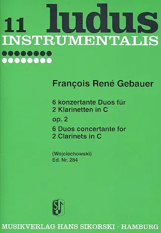 Cover: 9790003002149 | 6 Concertante Duos Opus 2 | Francois-Réné Gébauer | Buch