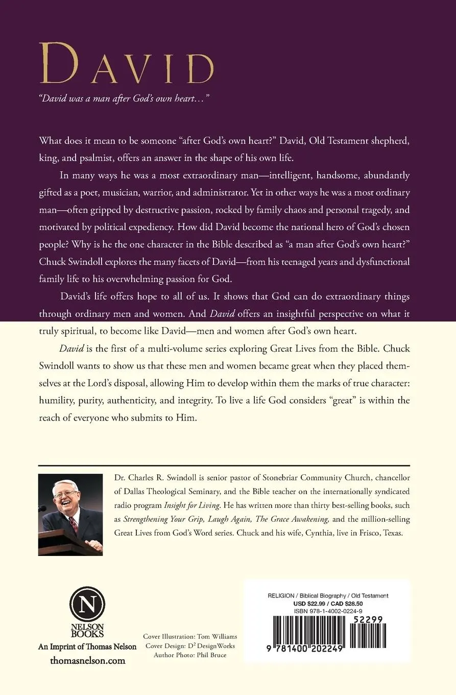 Rückseite: 9781400202249 | Great Lives: David | Charles R Swindoll | Taschenbuch | Englisch