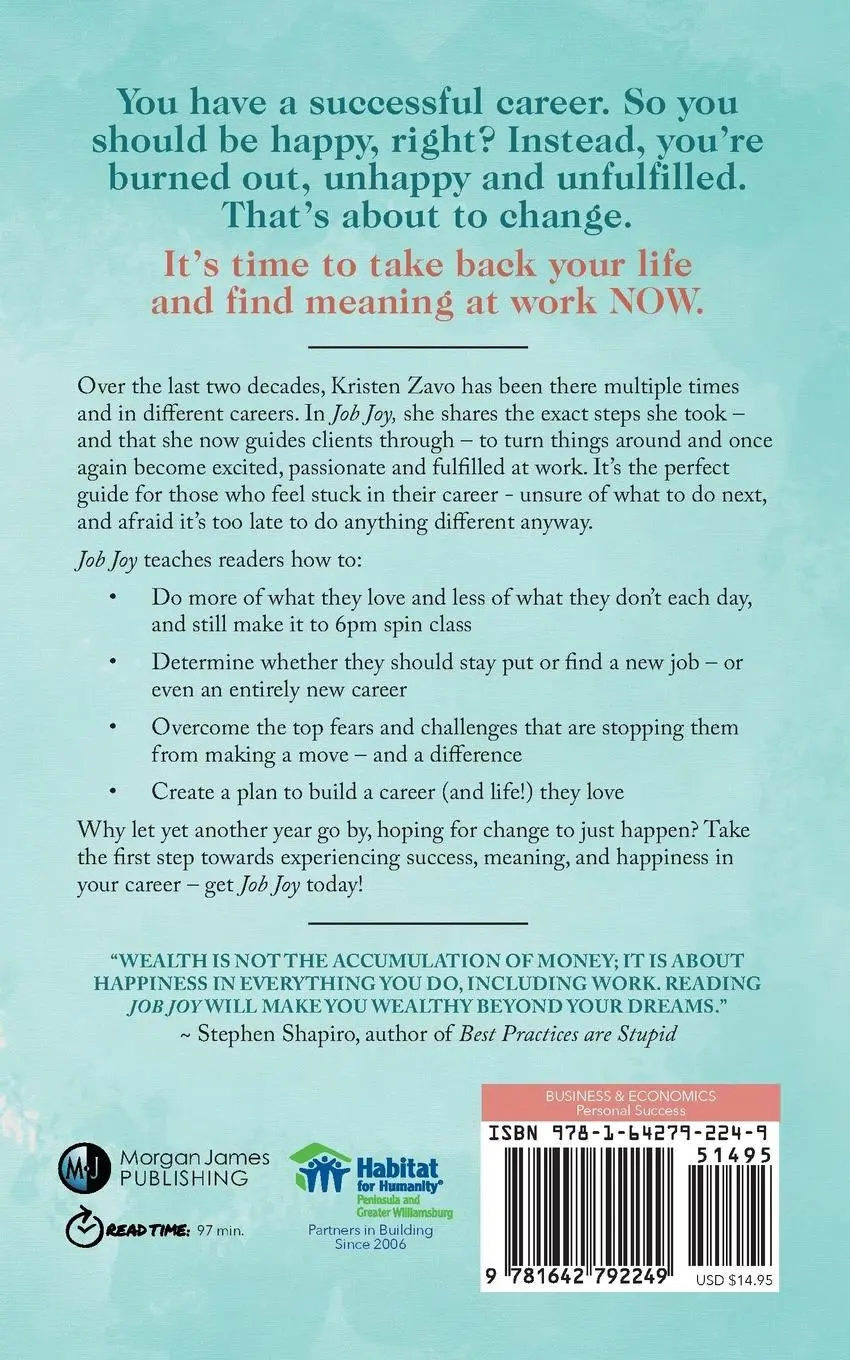 Rückseite: 9781642792249 | Job Joy | Your Guide to Success, Meaning and Happiness in Your Career