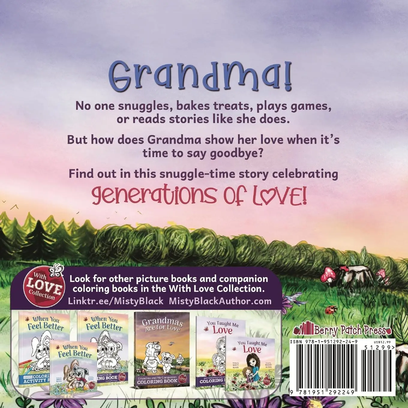 Rückseite: 9781951292249 | Grandmas Are for Love | Misty Black | Taschenbuch | Englisch | 2020