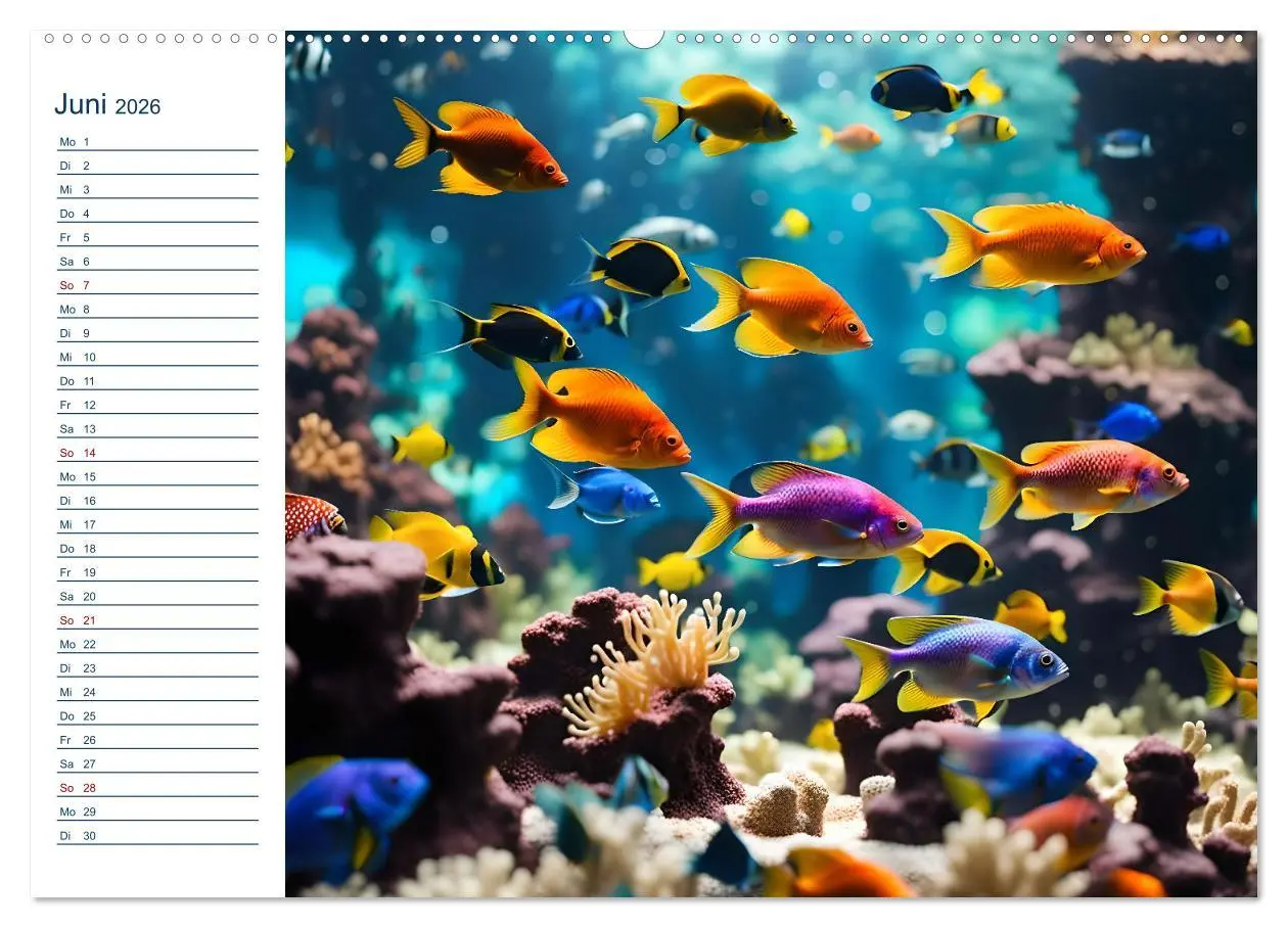 Bild: 9783457392249 | Aquarienzauber - Bunte KI Unterwasserwelten (hochwertiger Premium...