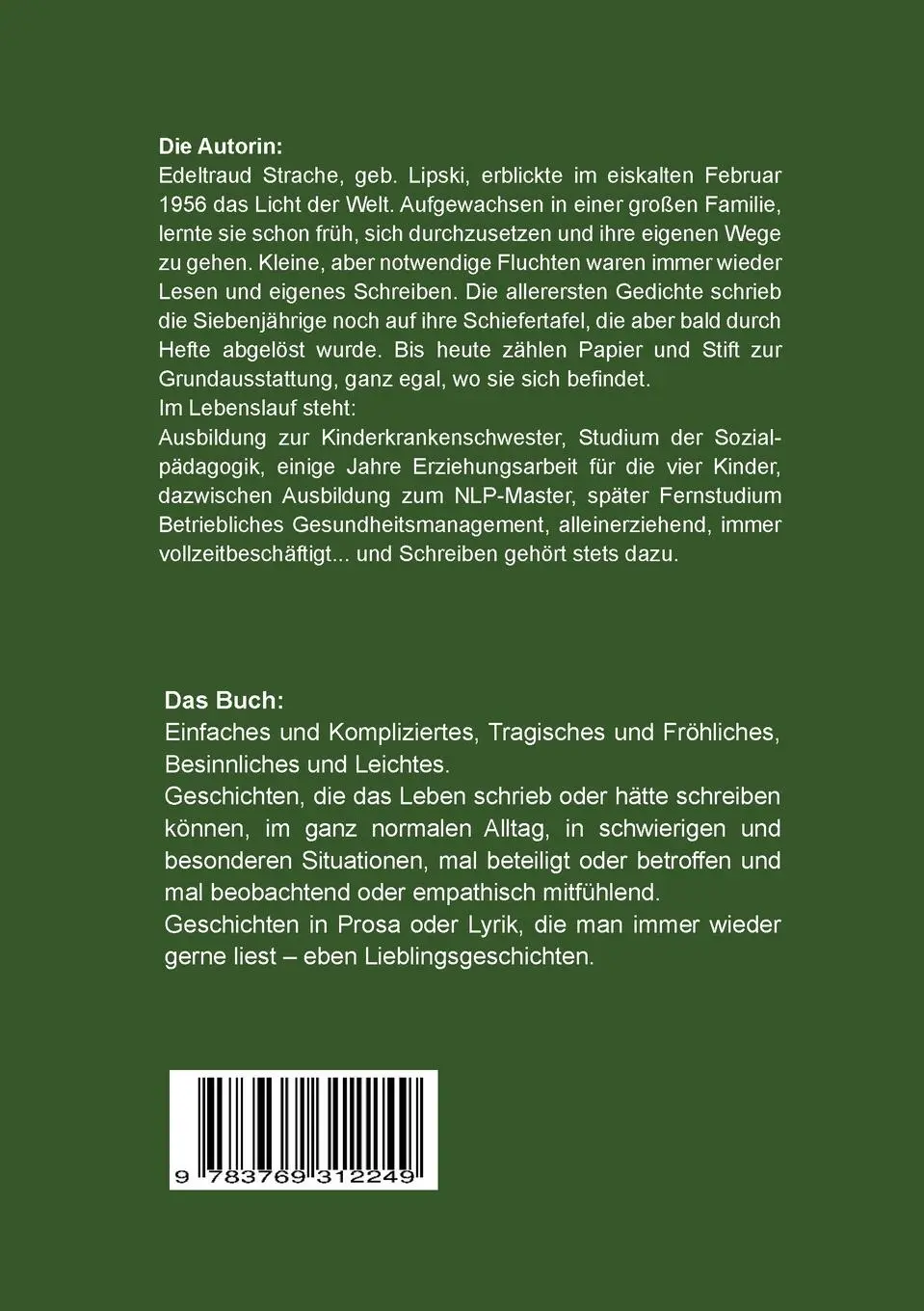 Rückseite: 9783769312249 | Lieblingsgeschichten | Edeltraud E. Lipski | Taschenbuch | Paperback