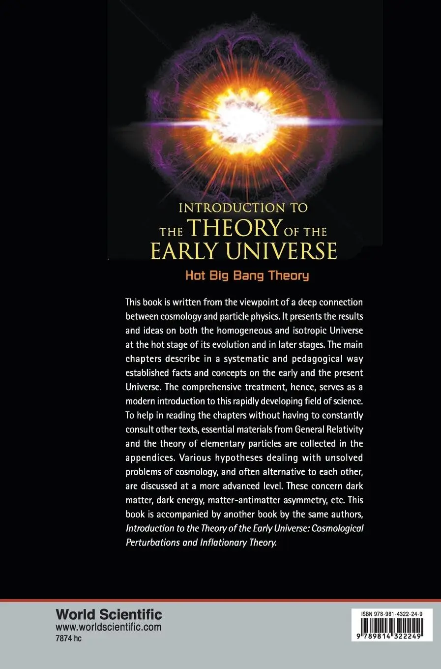 Rückseite: 9789814322249 | INTRO THEORY EARLY UNIVERSE | HOT BIG BANG | Rubakov | Buch | Gebunden