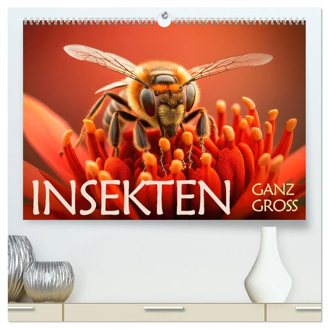 Cover: 9783457382349 | Insekten ganz gross (hochwertiger Premium Wandkalender 2026 DIN A2...