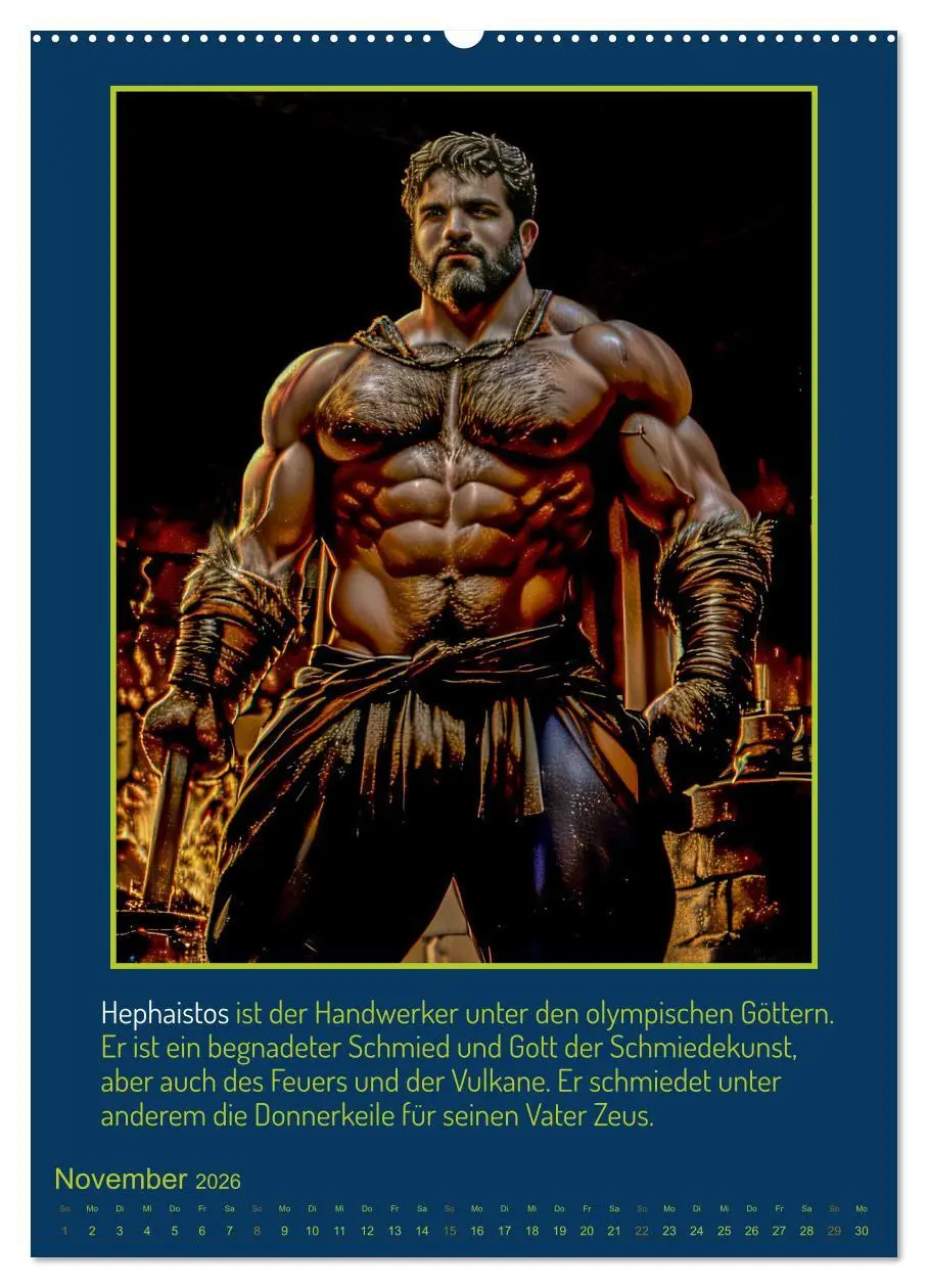 Bild: 9783516302349 | Olympische Götter (Wandkalender 2026 DIN A2 hoch), CALVENDO...