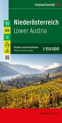 Cover: 9783707922349 | Niederösterreich, Straßen- und Freizeitkarte 1:150.000, freytag &amp;...