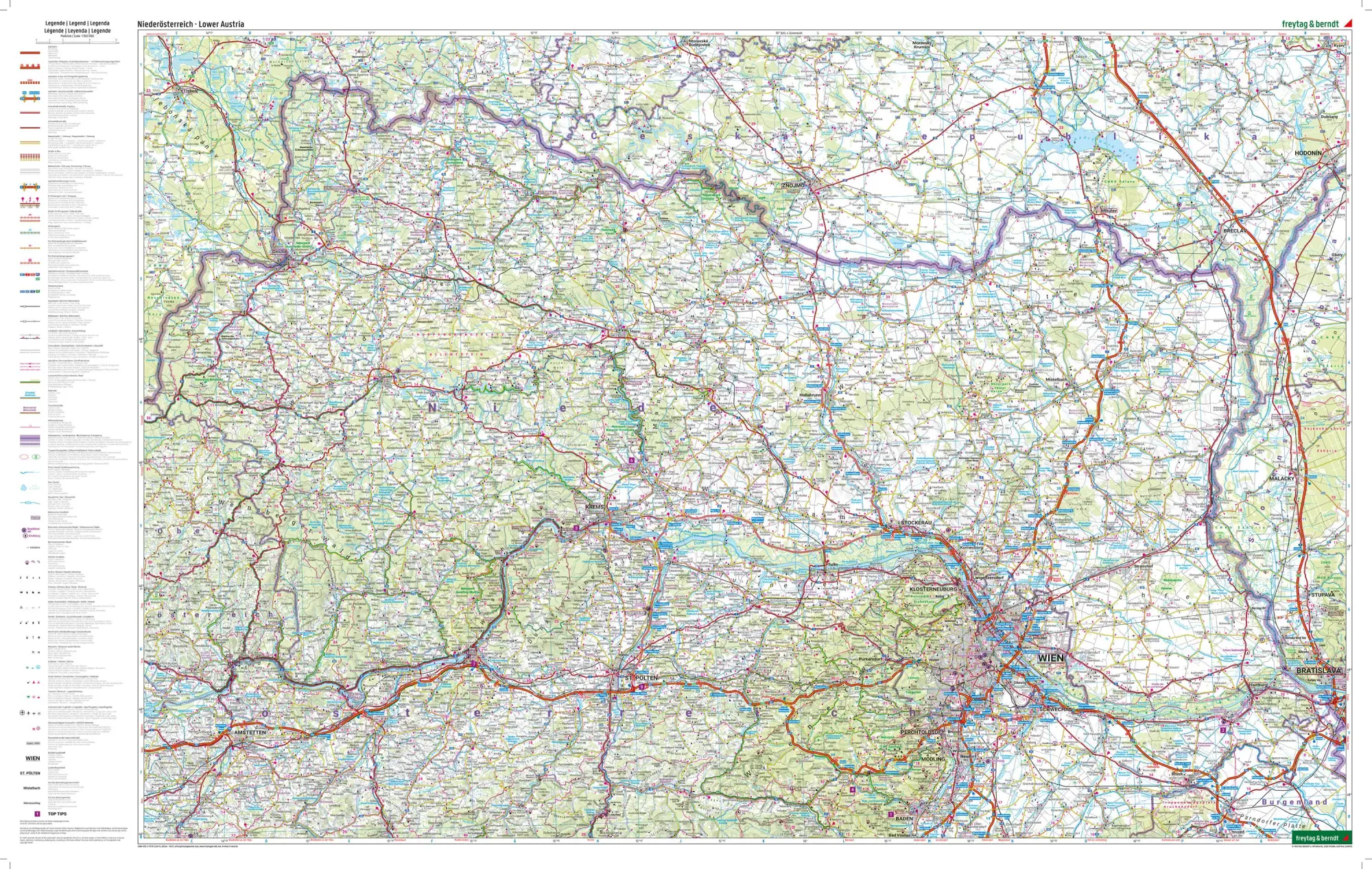 Bild: 9783707922349 | Niederösterreich, Straßen- und Freizeitkarte 1:150.000, freytag &amp;...