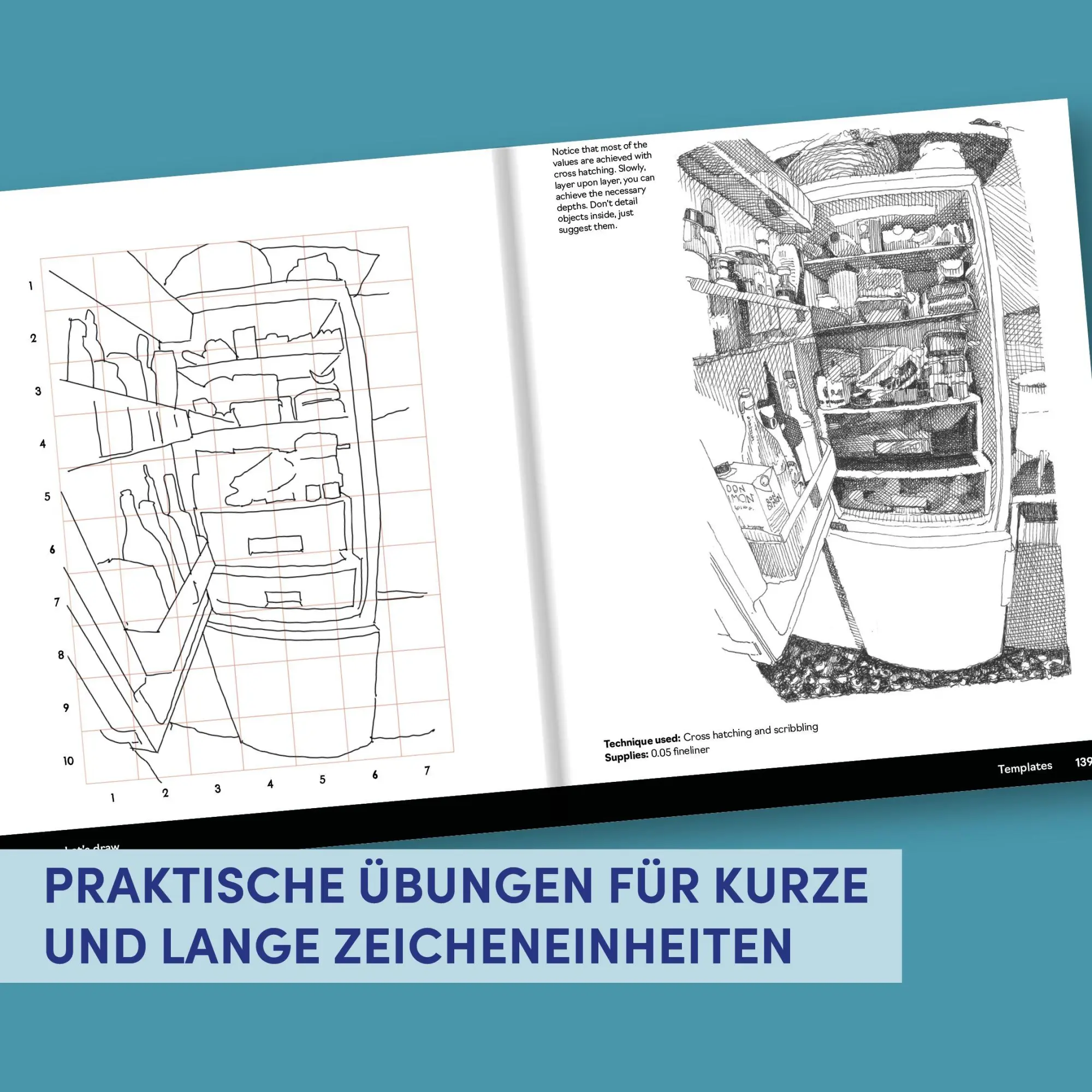 Bild: 9783735882349 | Zeichnen mit Pen &amp; Ink | Viele Techniken, Insider-Tipps und Vorlagen