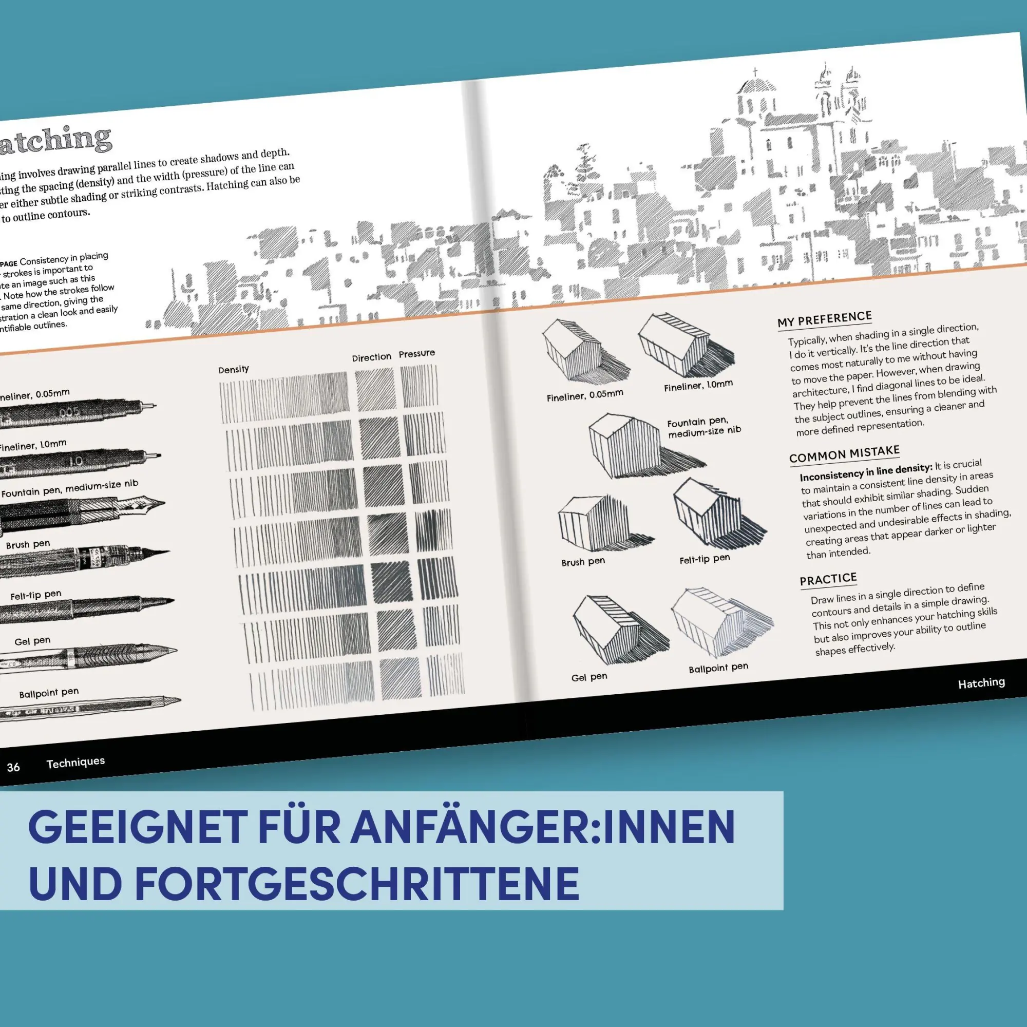 Bild: 9783735882349 | Zeichnen mit Pen &amp; Ink | Viele Techniken, Insider-Tipps und Vorlagen
