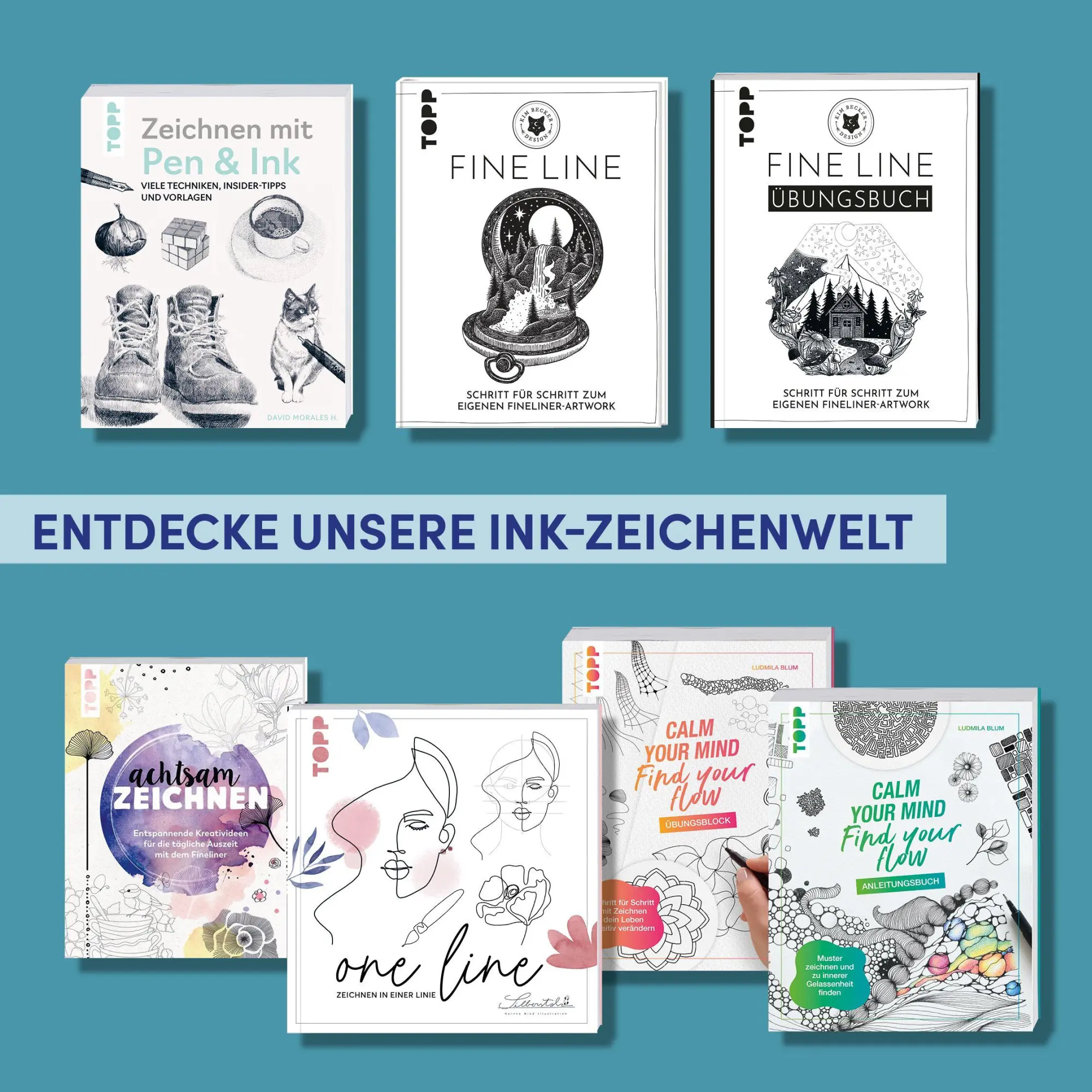 Bild: 9783735882349 | Zeichnen mit Pen &amp; Ink | Viele Techniken, Insider-Tipps und Vorlagen