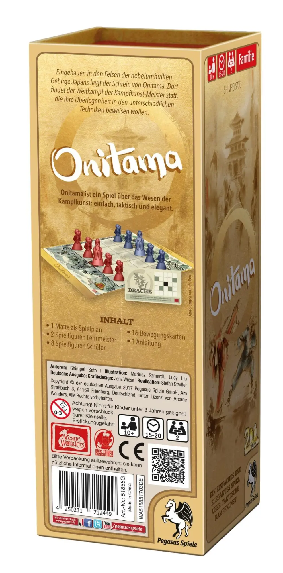 Bild: 4250231712449 | Onitama | Shimpei Sato | Spiel | Brettspiel | Deutsch | 2017