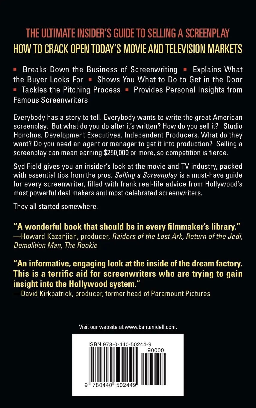 Rückseite: 9780440502449 | Selling a Screenplay | The Screenwriter's Guide to Hollywood | Field