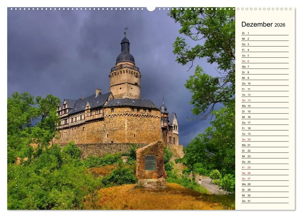 Bild: 9783457992449 | Burgen im Harz (Wandkalender 2026 DIN A2 quer), CALVENDO...