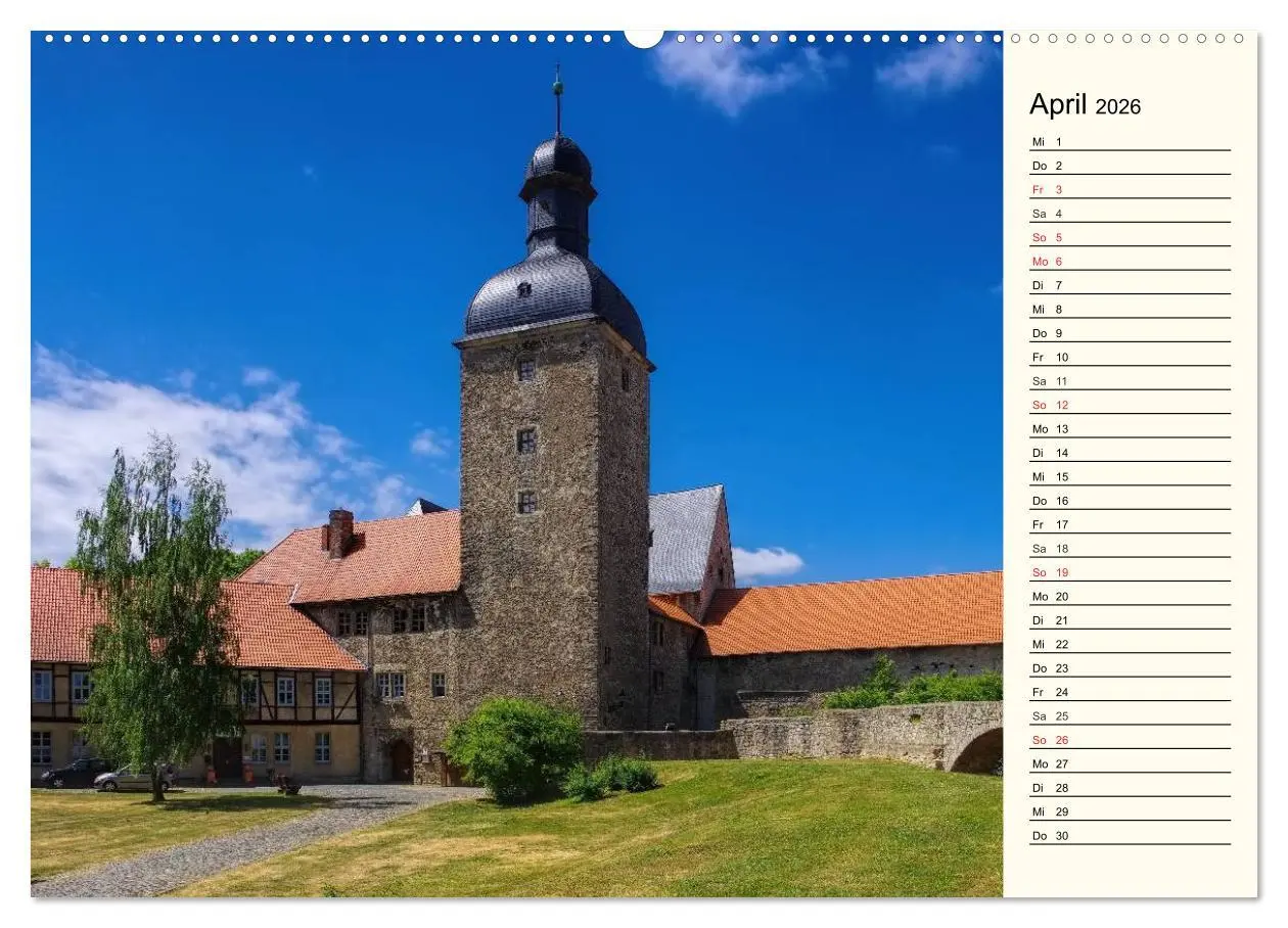 Bild: 9783457992449 | Burgen im Harz (Wandkalender 2026 DIN A2 quer), CALVENDO...