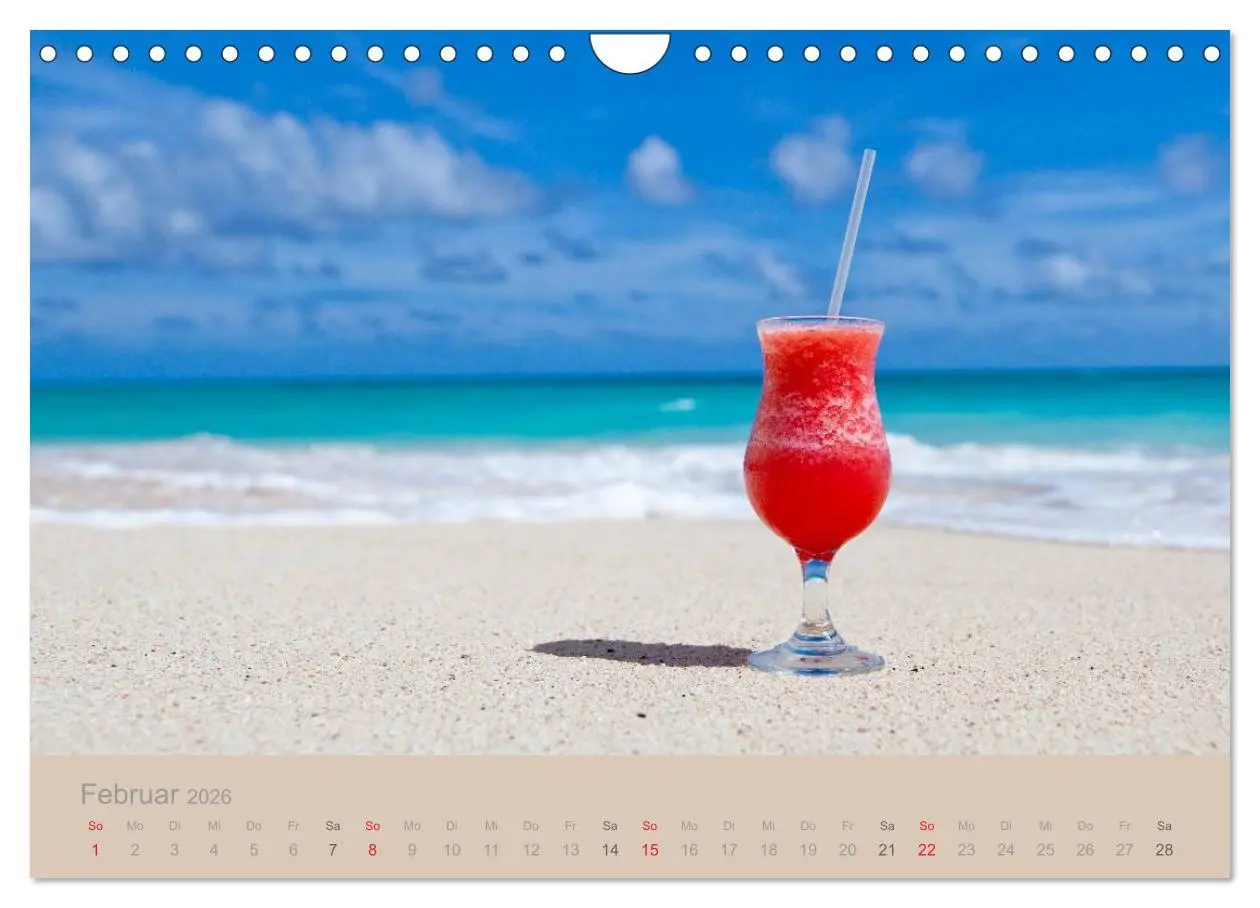 Bild: 9783516152449 | Traumstrände (Wandkalender 2026 DIN A4 quer), CALVENDO Monatskalender