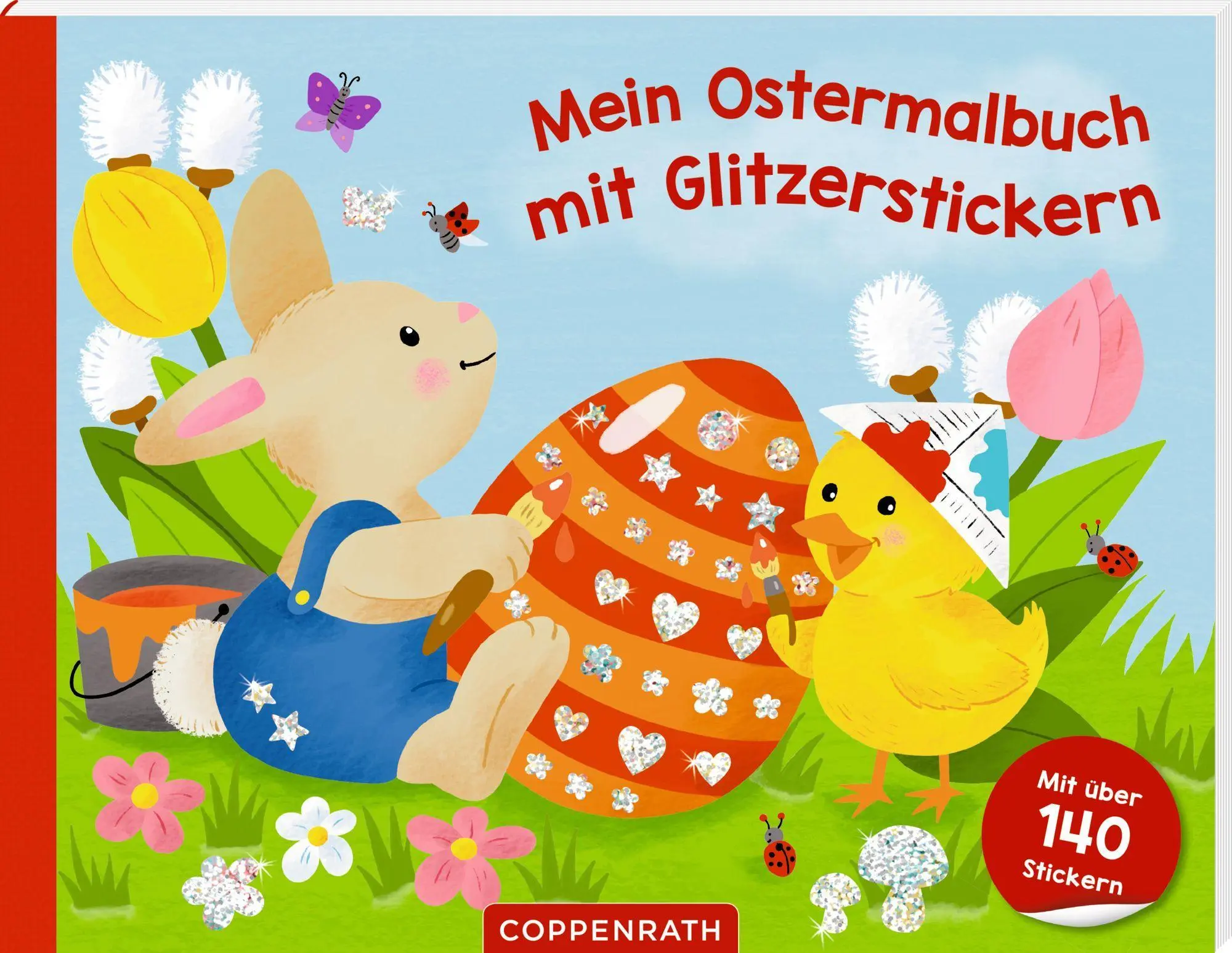 Cover: 9783649672449 | Mein Ostermalbuch mit Glitzerstickern | Lena Maria Bellermann | Buch