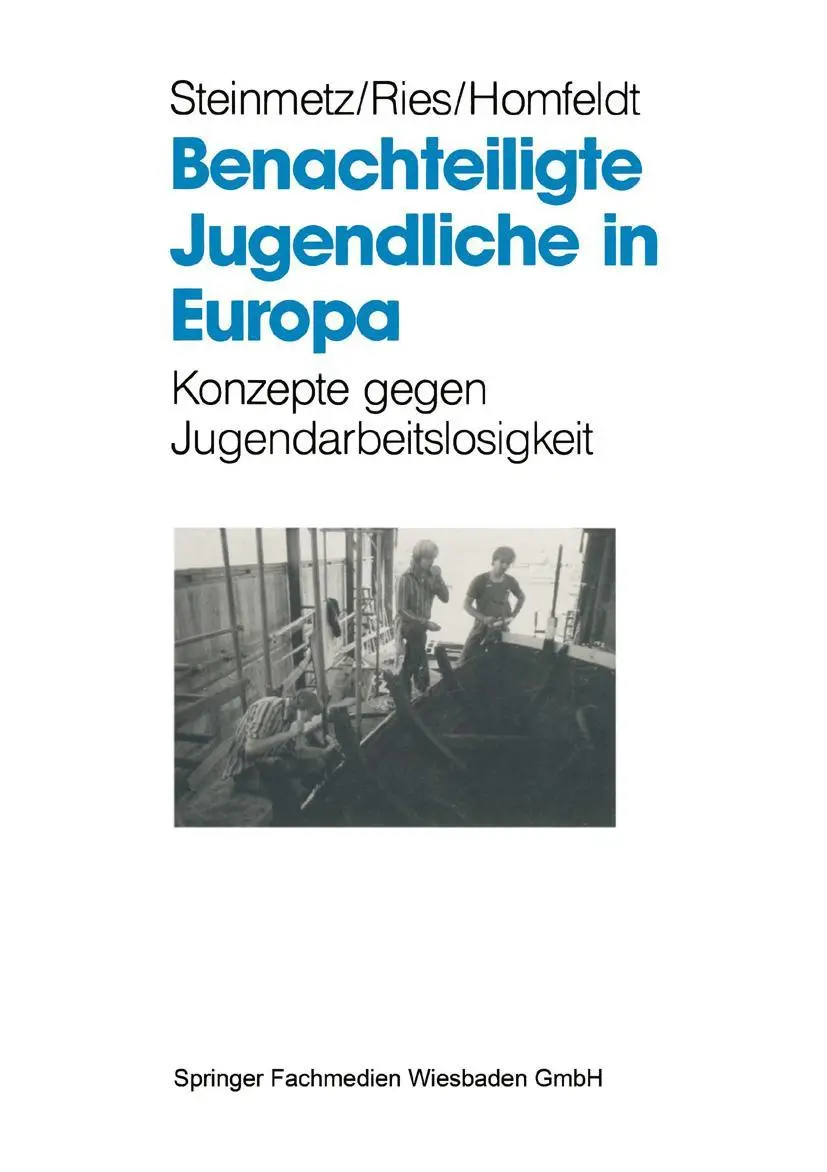 Cover: 9783810012449 | Benachteiligte Jugendliche in Europa | Bernd Steinmetz (u. a.) | Buch