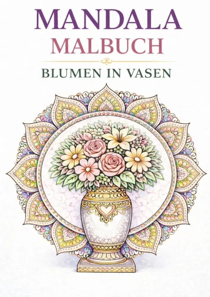 Cover: 9789465382449 | Mandala Malbuch - Blumen in Vasen | H. Mourits | Taschenbuch | 40 S.