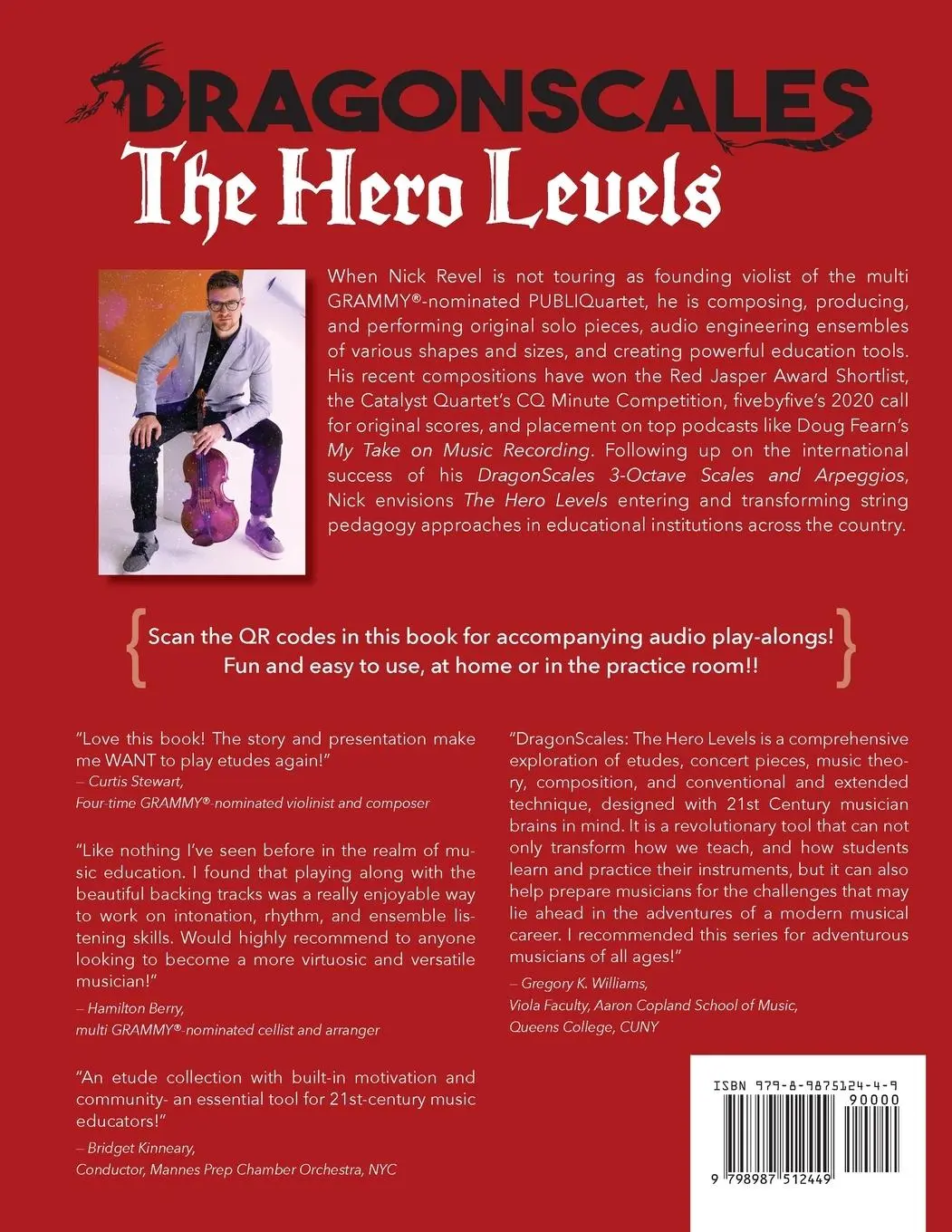Rückseite: 9798987512449 | DragonScales, The Hero Levels, Violin Legend | Nicholas Revel | Buch