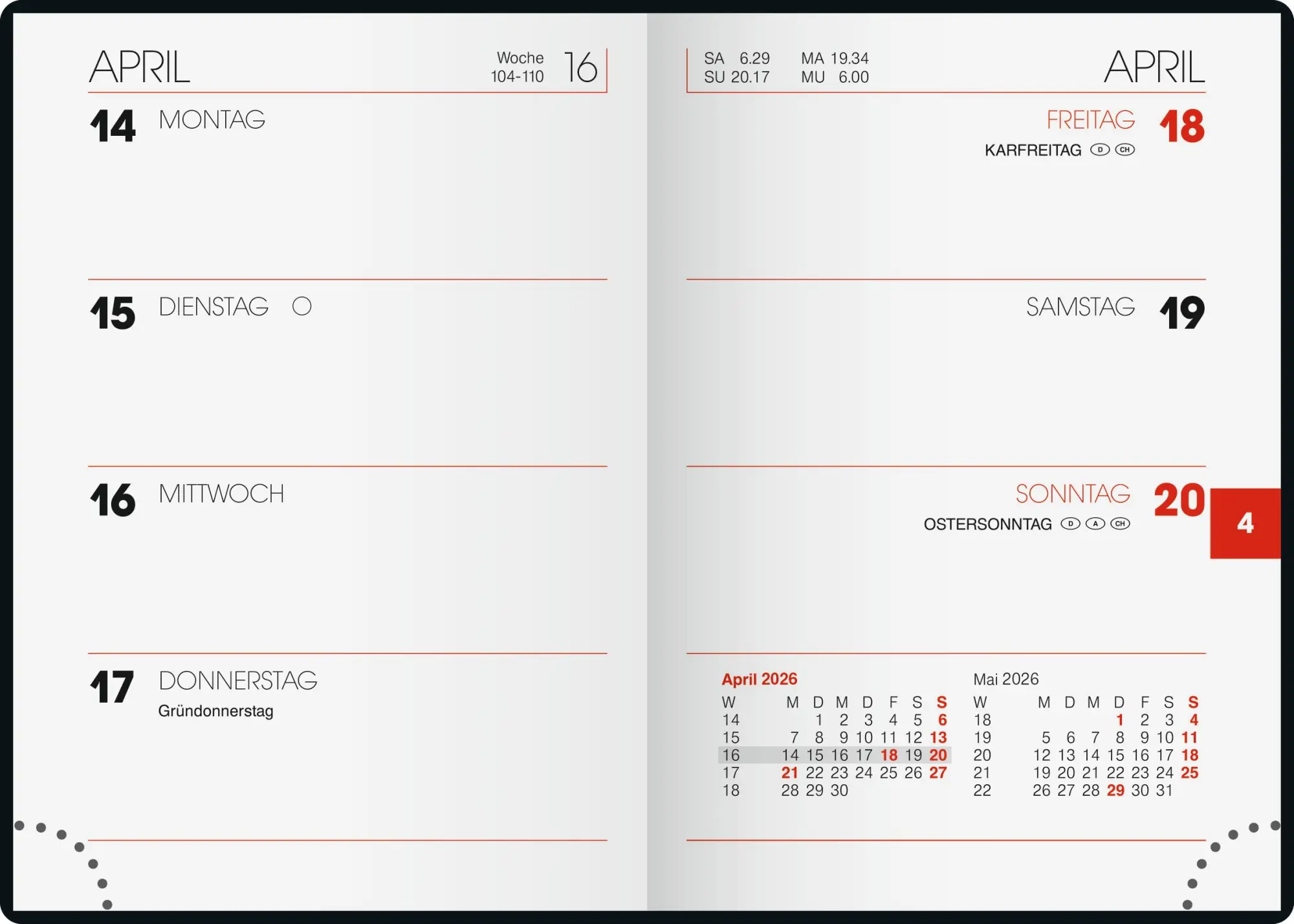 Bild: 4061947142549 | BRUNNEN 1071336906 Taschenkalender Mod. 713 2026 A7, Kunstleder,...
