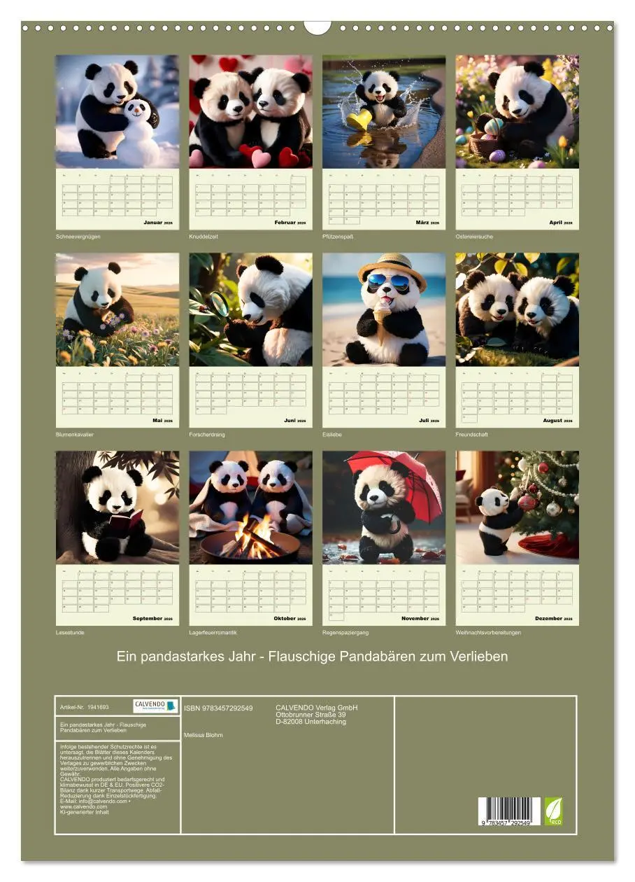 Bild: 9783457292549 | Ein pandastarkes Jahr - Flauschige Pandabären zum Verlieben...
