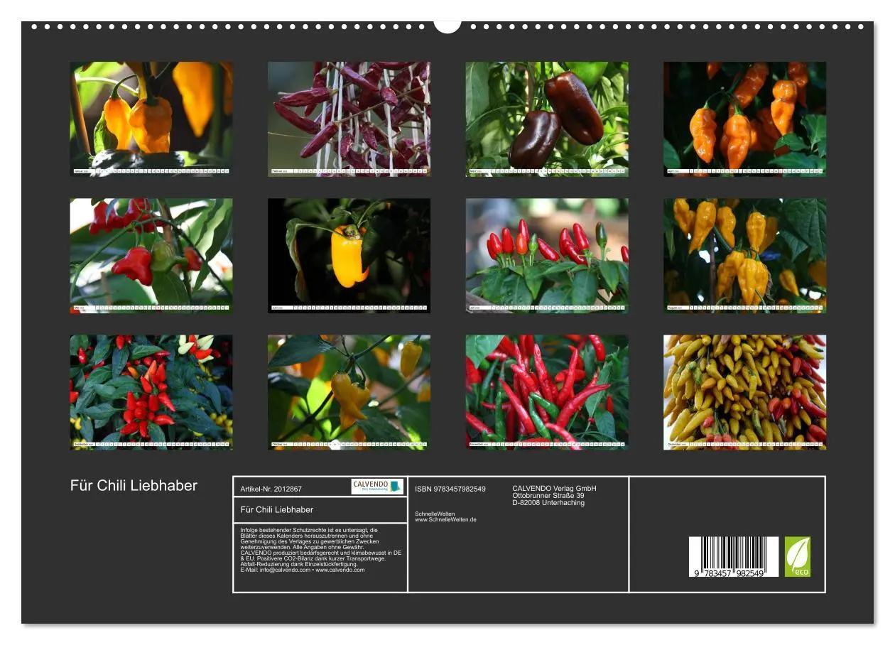 Bild: 9783457982549 | Für Chili Liebhaber (hochwertiger Premium Wandkalender 2026 DIN A2...
