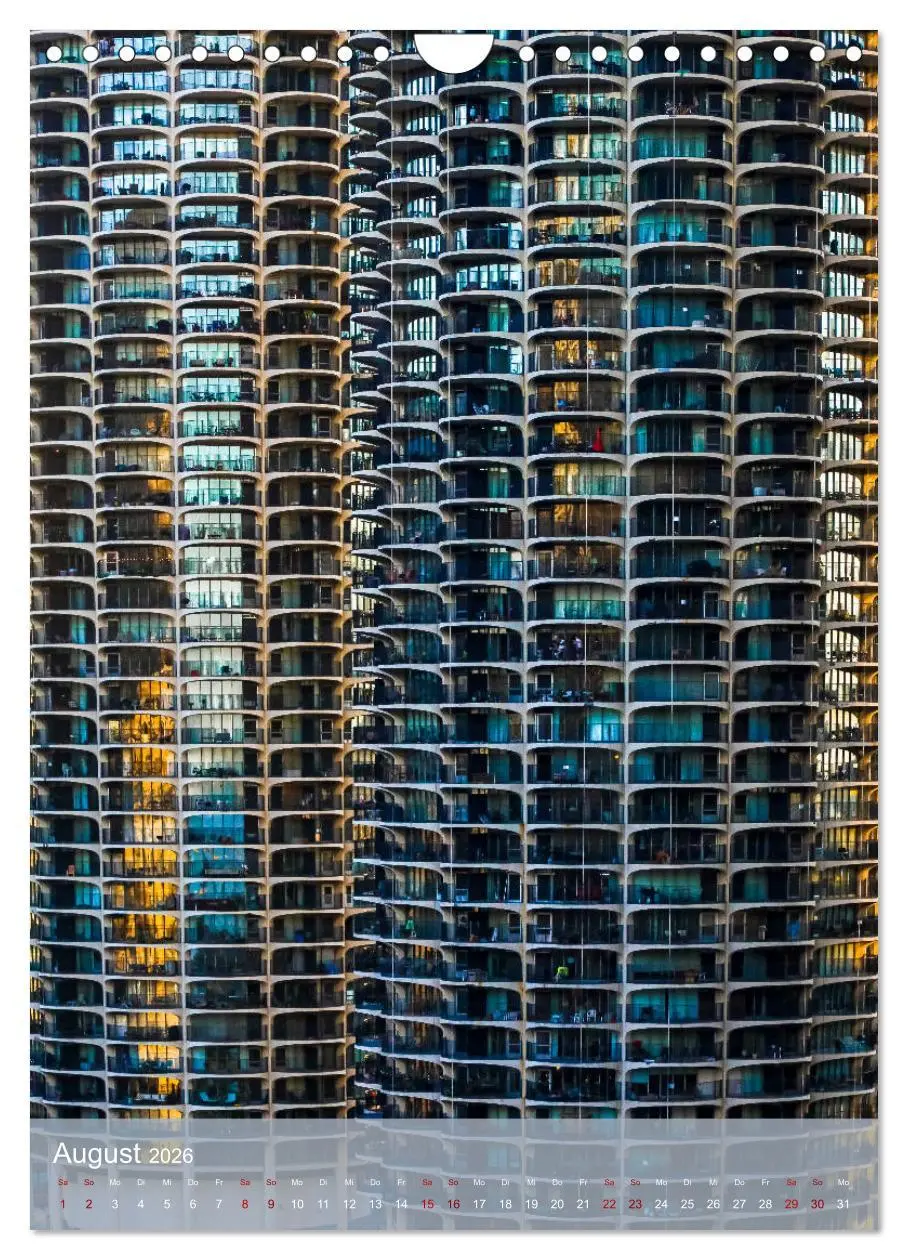Bild: 9783516382549 | Architektur Facetten Chicago 2026 (Wandkalender 2026 DIN A4 hoch),...