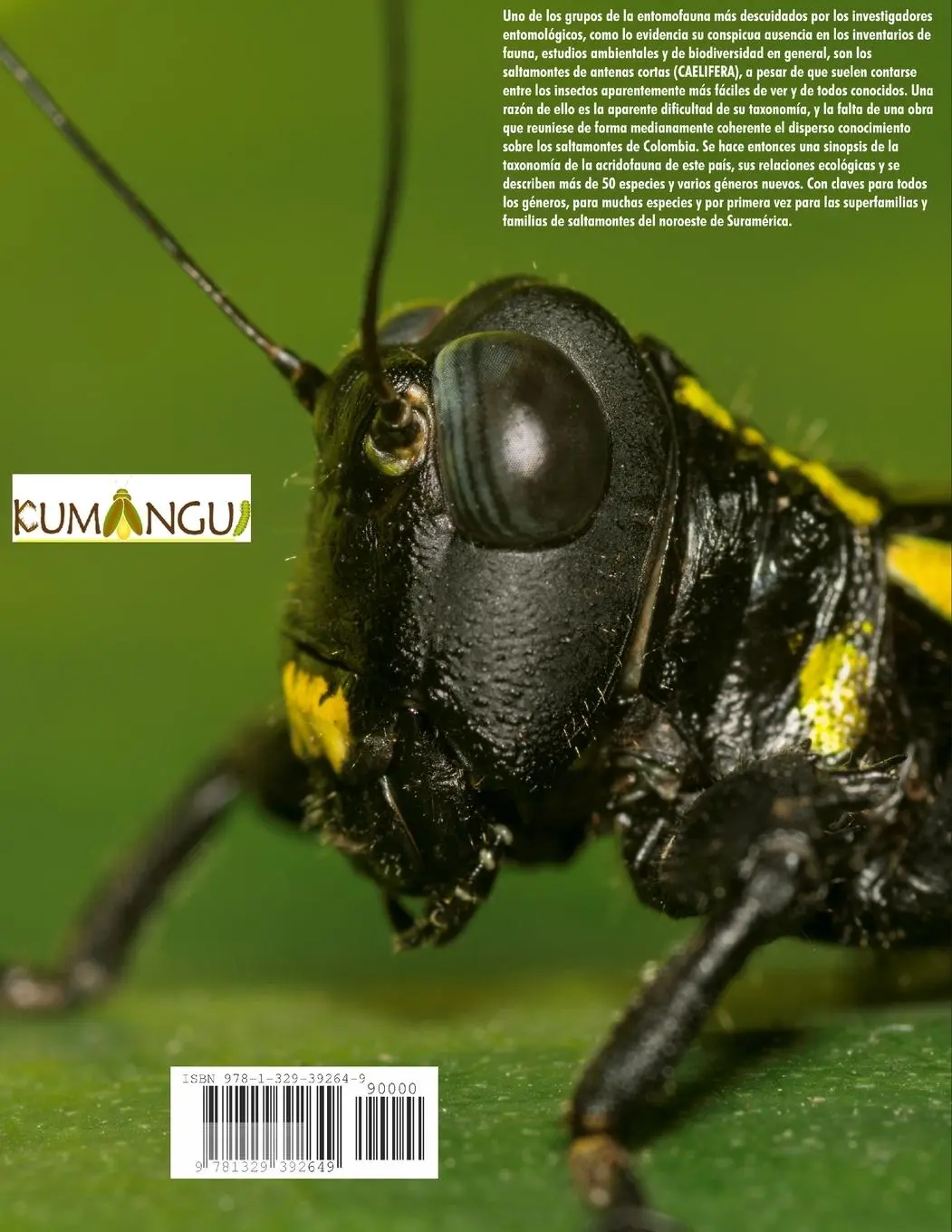 Rückseite: 9781329392649 | Introduccion a los saltamontes de Colombia | Oscar J. Cadena-Castañeda