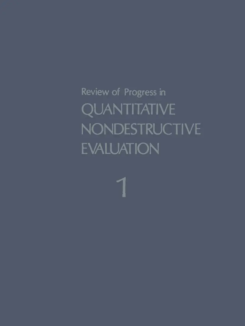 Cover: 9781468442649 | Review of Progress in Quantitative Nondestructive Evaluation | Buch