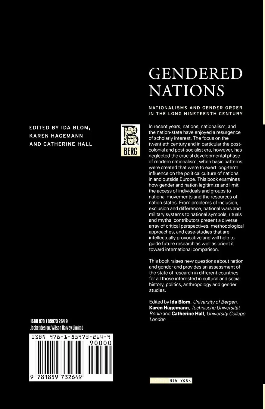 Rückseite: 9781859732649 | Gendered Nations | Ida Blom (u. a.) | Taschenbuch | Englisch | 2000