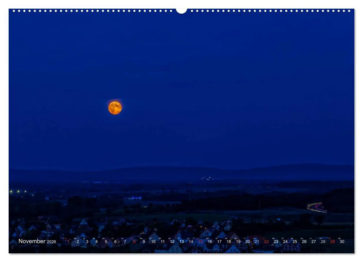 Bild: 9783516062649 | Unterfranken bei Nacht (hochwertiger Premium Wandkalender 2026 DIN...