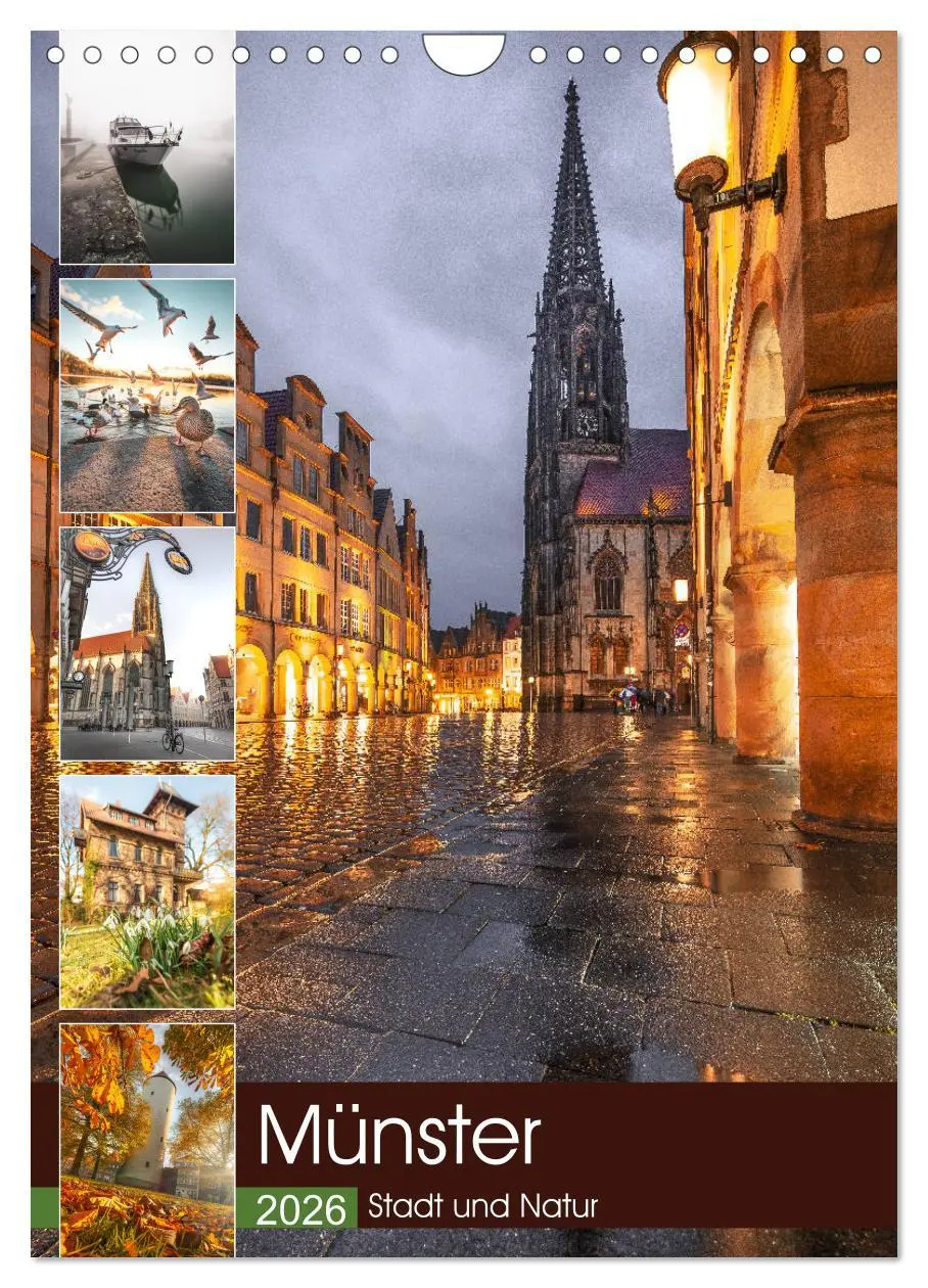 Cover: 9783516372649 | Münster - Stadt und Natur (Wandkalender 2026 DIN A4 hoch), CALVENDO...