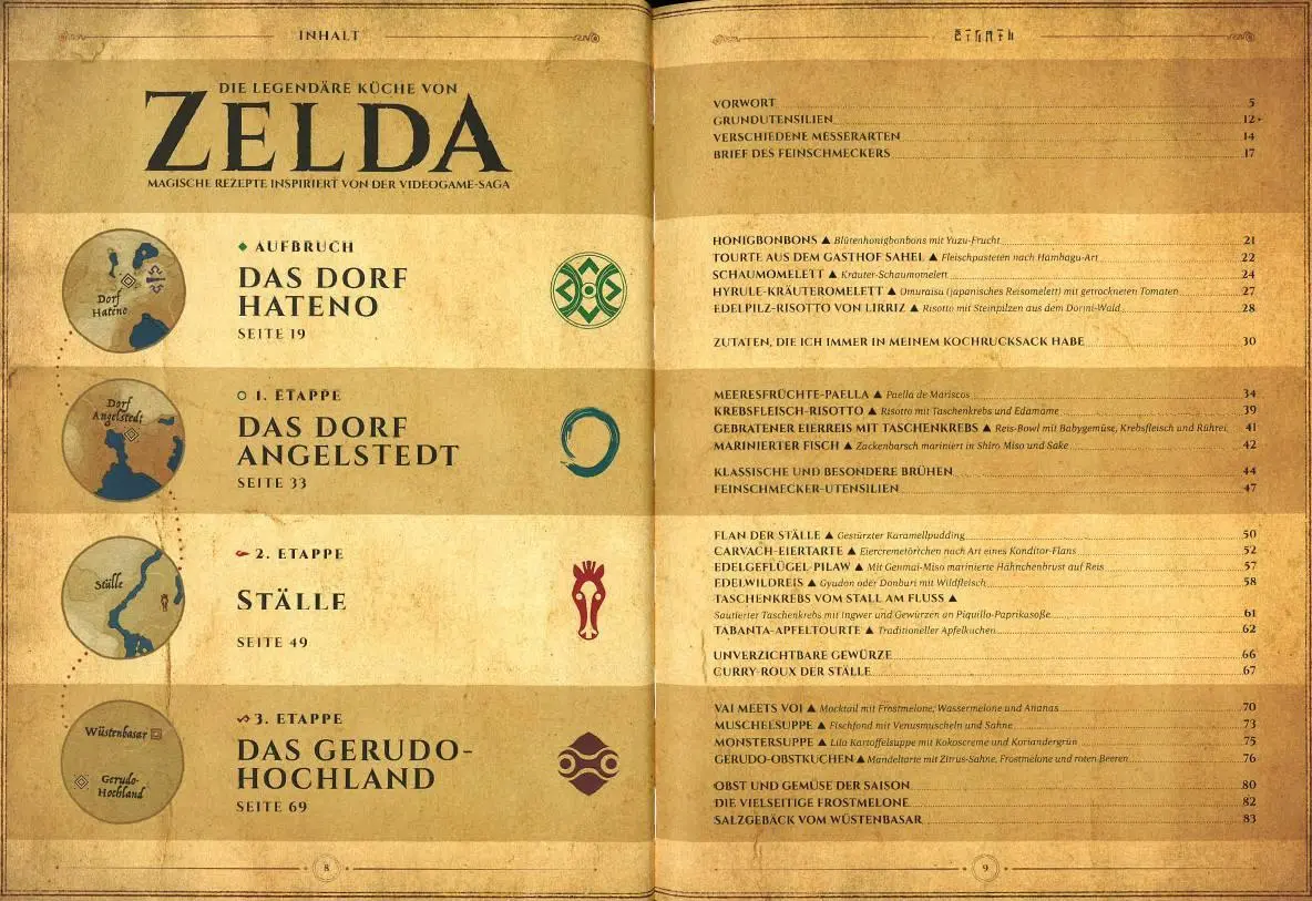 Bild: 9783833242649 | Die legendäre Küche von Zelda - Magische Rezepte inspiriert von der...