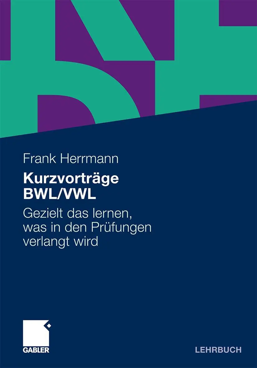 Cover: 9783834922649 | Kurzvorträge BWL/VWL | Frank Herrmann | Taschenbuch | xii | Deutsch