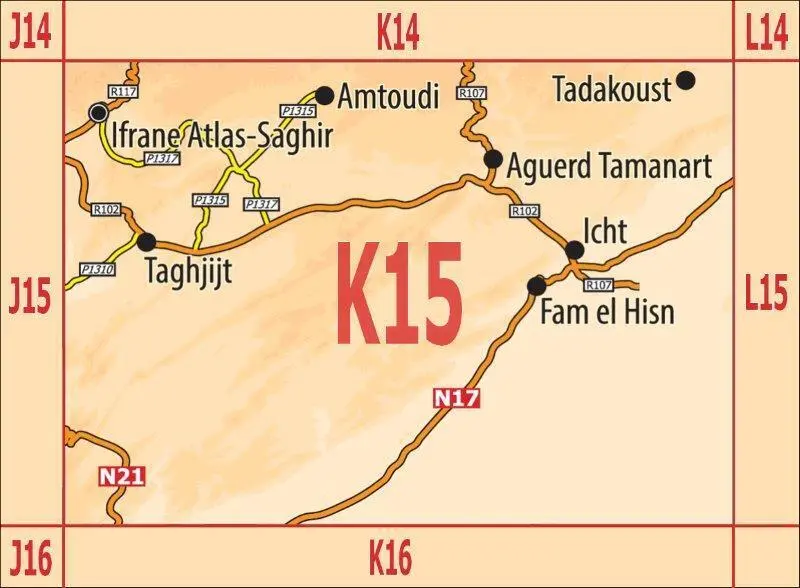 Bild: 9783943752649 | K15: Amtoudi - Fam El Hisn - Ifrane - Taghjijt 1:120.000 +...