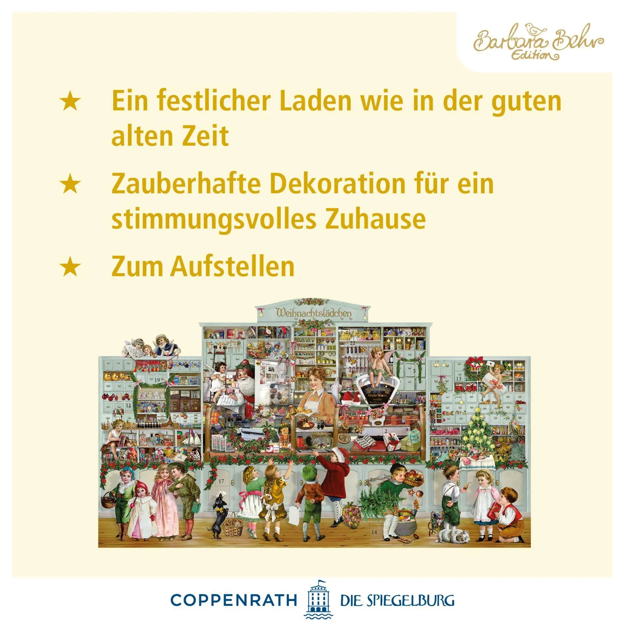 Bild: 4050003972749 | Aufstell-Adventskalender - Das Weihnachtslädchen | Barbara Behr | 1 S.