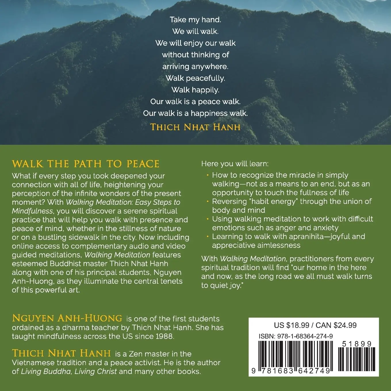 Rückseite: 9781683642749 | Walking Meditation | Easy Steps to Mindfulness | Hanh (u. a.) | Buch