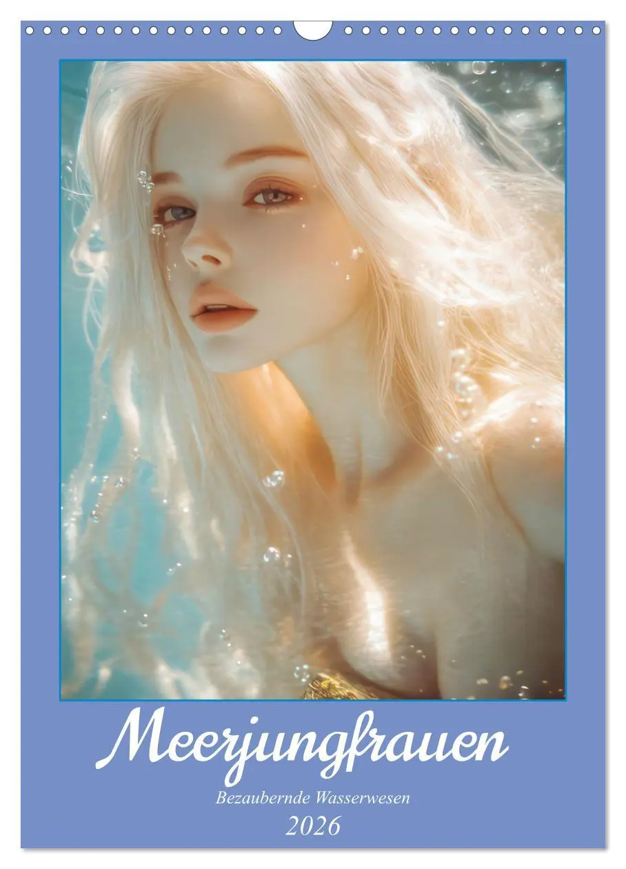 Cover: 9783457272749 | Meerjungfrauen - Bezaubernde Wasserwesen (Wandkalender 2026 DIN A3...
