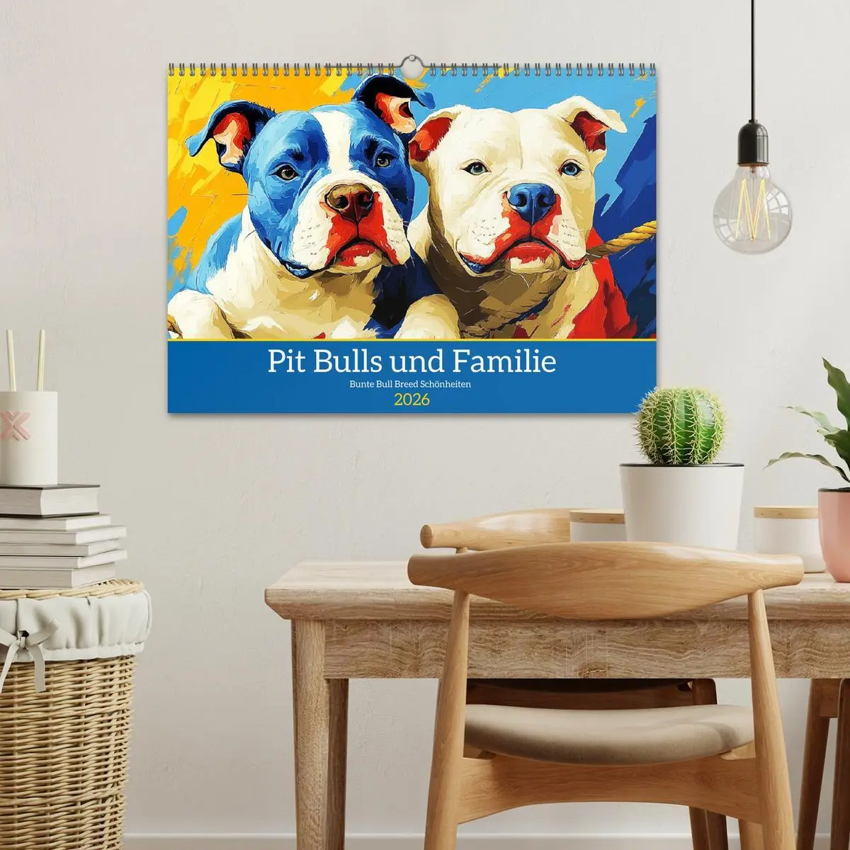 Bild: 9783457342749 | Pit Bulls und Familie. Bunte Bull Breed Schönheiten (Wandkalender...