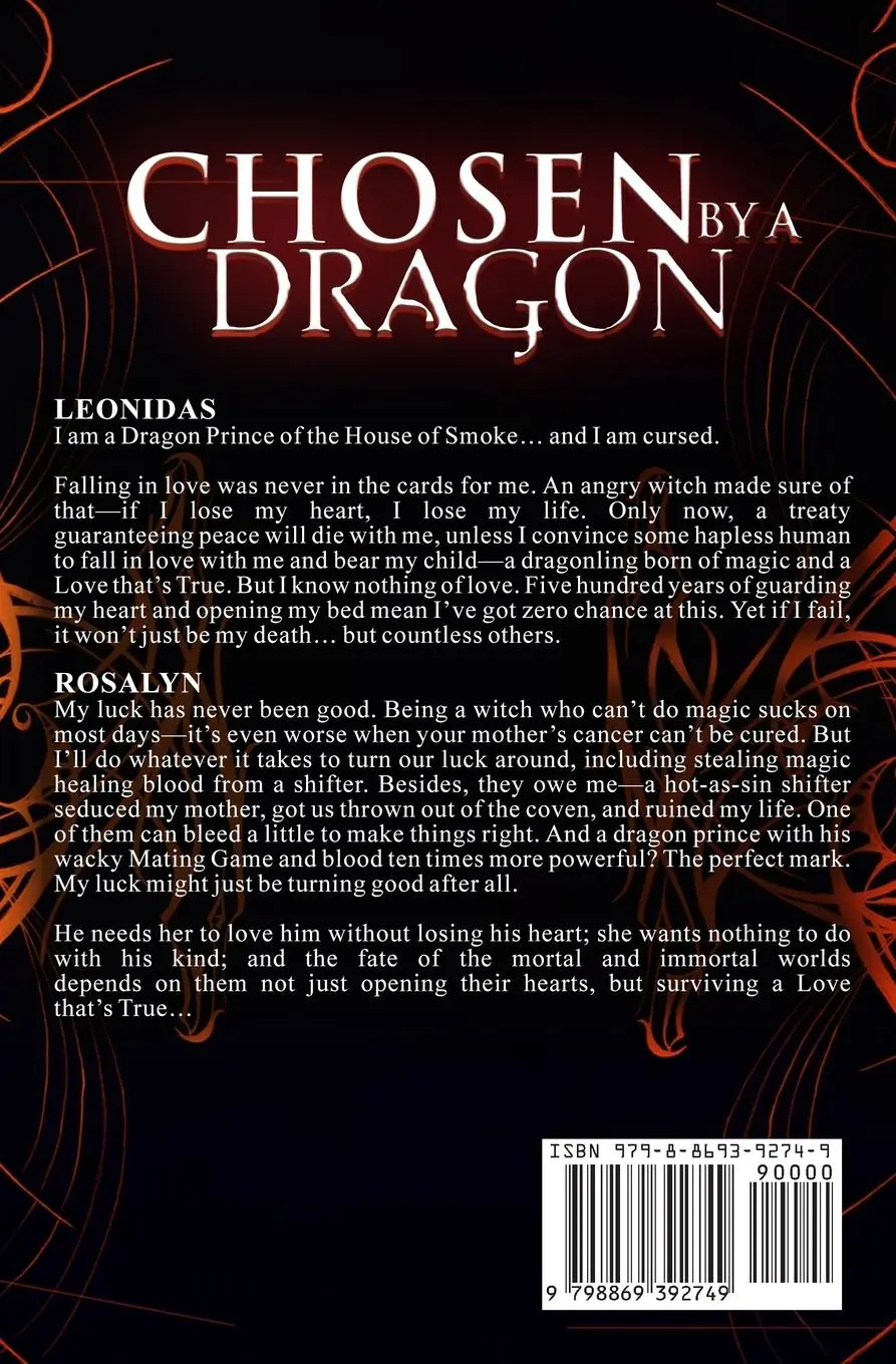 Rückseite: 9798869392749 | Chosen by the Dragon (Fallen Immortals 4) | Alisa Woods | Taschenbuch