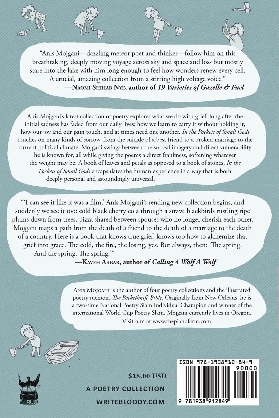 Rückseite: 9781938912849 | In the Pockets of Small Gods | Anis Mojgani | Taschenbuch | Englisch
